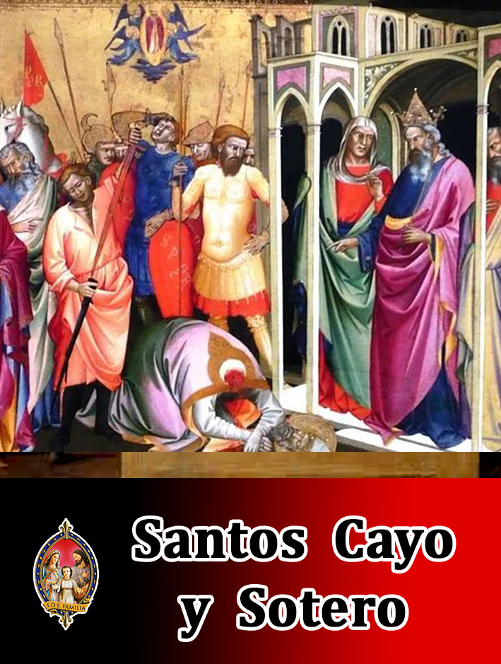 San Sotero y san Cayo, Papas